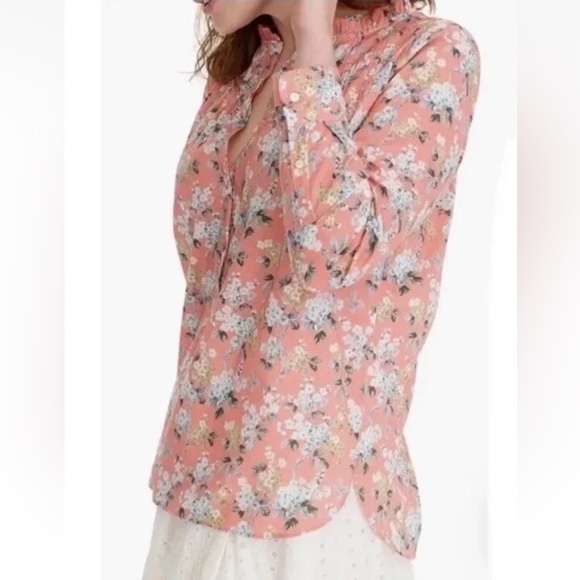 J. Crew with Liberty of London Fabric Josephine Popover Top size 16 - Picture 5 of 15